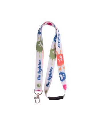 20mm rPET lanyard with safety break- UK Made