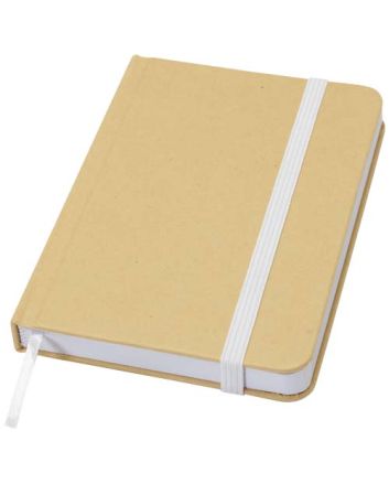 Reed A6 recycled hard cover notebook with plain pages