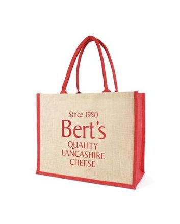 Coloured Halton Large Jute Shopper