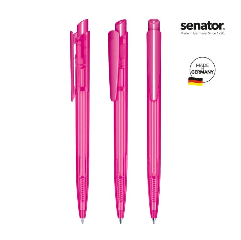 Senator Dart Clear Push Ball Pen