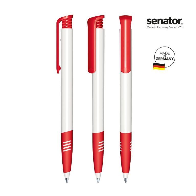 Senator Super Hit Polished Basic with Soft Grip Push Ball Pen