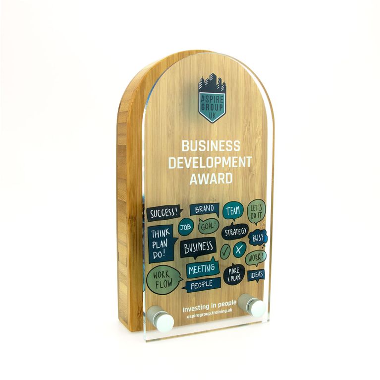Bamboo Arch Award 110mm x 200mm With Acrylic Front