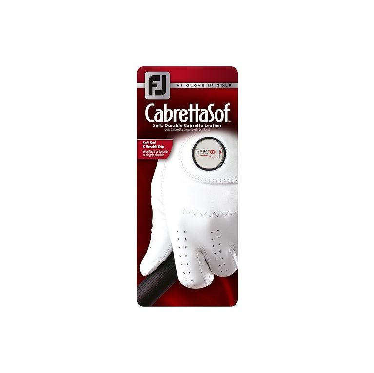 FJ (FOOTJOY) CABRETTASOF GOLF GLOVE WITH REMOVABLE BALL MARKER
