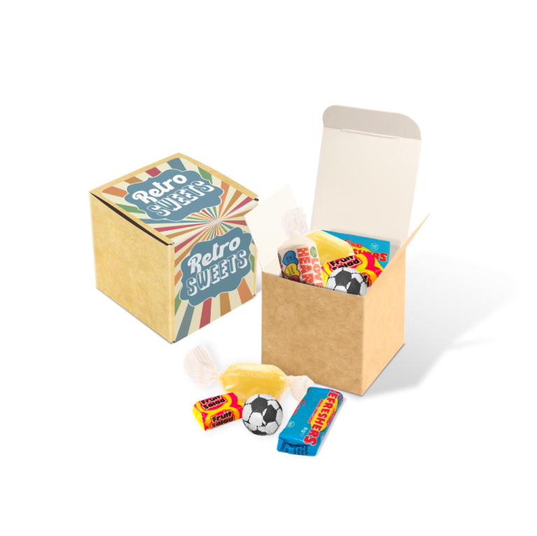 Eco Range - Eco Kraft Cube - Retro Sweets - Black Jack
