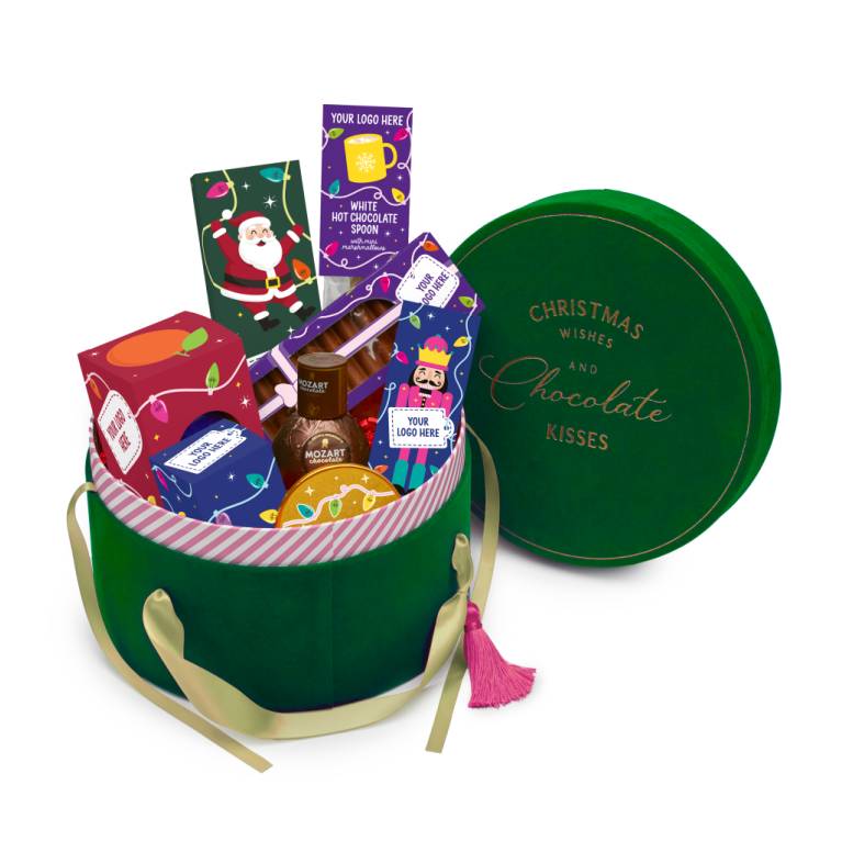 Winter Collection - Luxury Hat Gift Box - Chocolate Santa