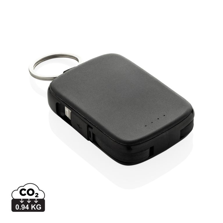 Nexo RCS keychain 2000 mah powerbank with integrated cables
