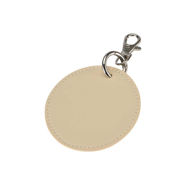 Resi Plus GRS recycled round charm keychain 