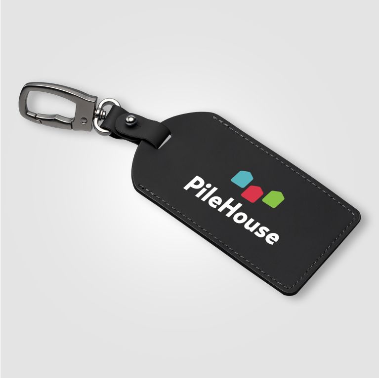 Malmö Recycled Metal Carabiner Luggage Tag - 6.5 x 17.5 cm