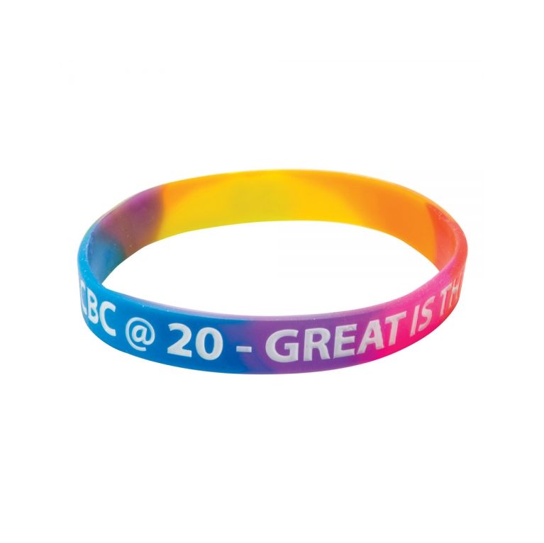 Silicone Wristband (Adult: Multicoloured Material)