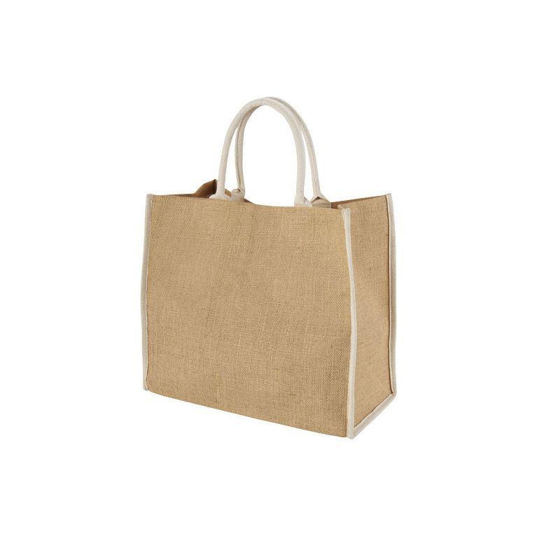 Harry coloured edge jute tote bag 25L