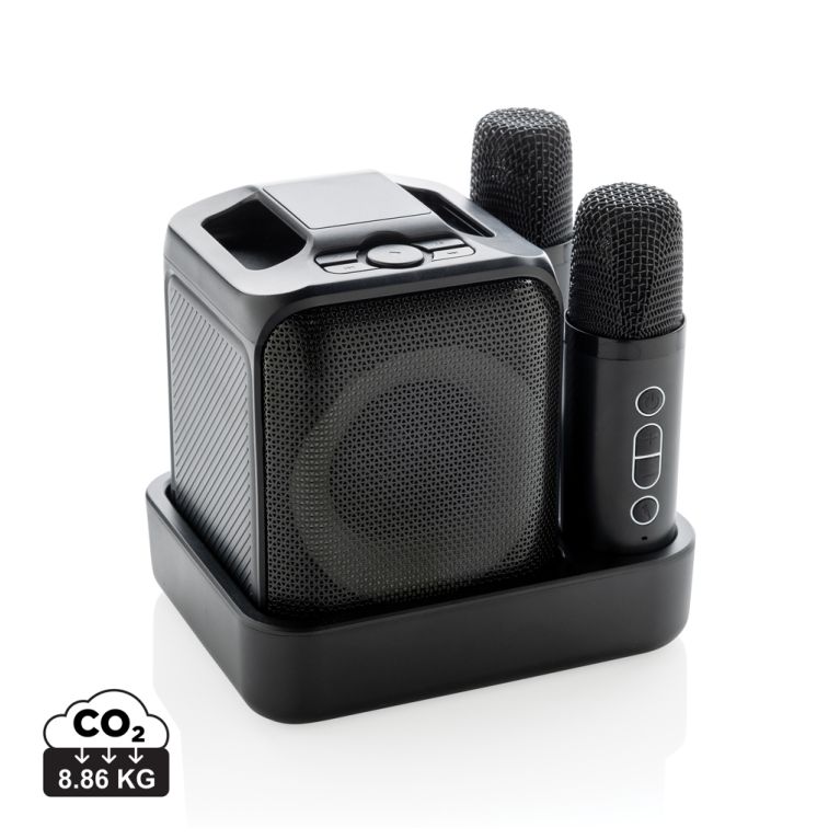 Singvibe RCS recycled plastic karaoke set with double mic