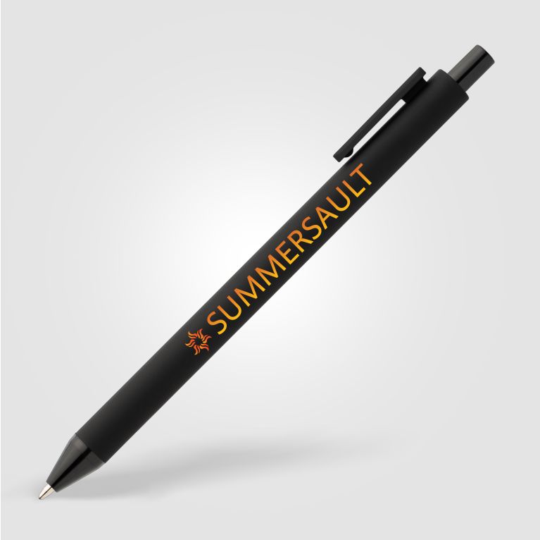 Bloom Essentials Recycled Plastic Retractable Soft Touch Pen