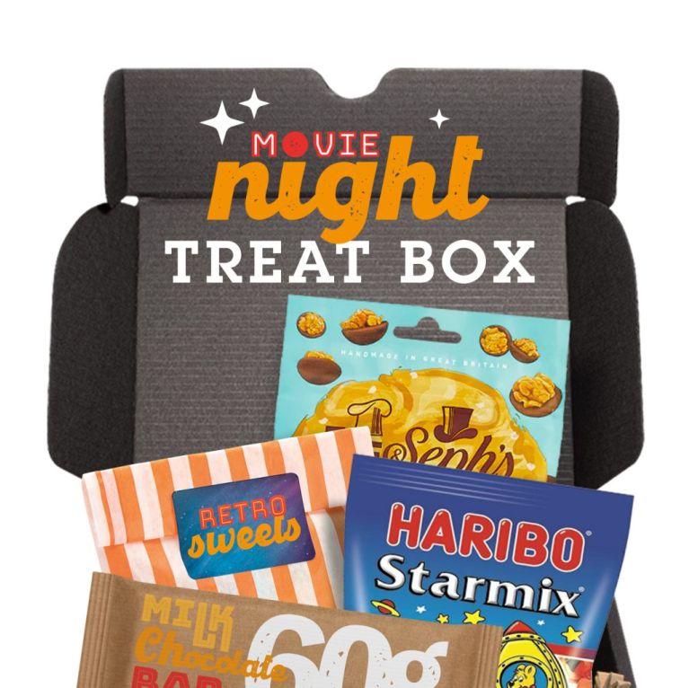 Best Sellers - Midi Black Gift Box - Movie Night Edition - Haribo Star Mix 160g