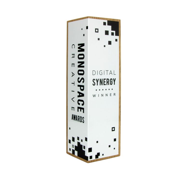 Medium Column With Aluminium Wrap Award 70mm x 70mm x 245mm