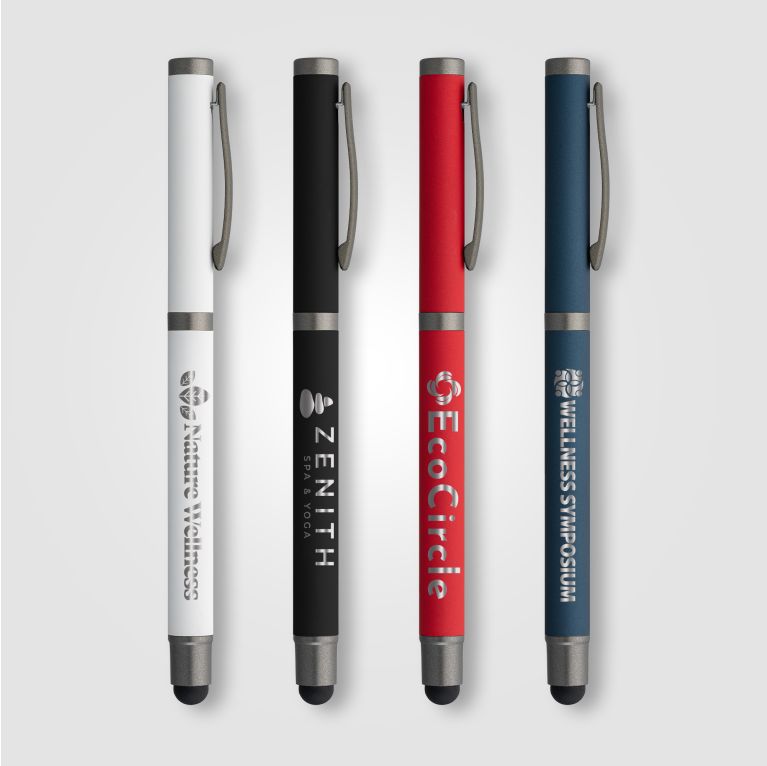 Bowie Recycled Aluminium Stylus Gel Pen