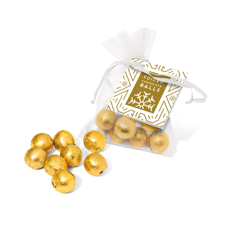 Organza Bag - Solid Chocolate Balls