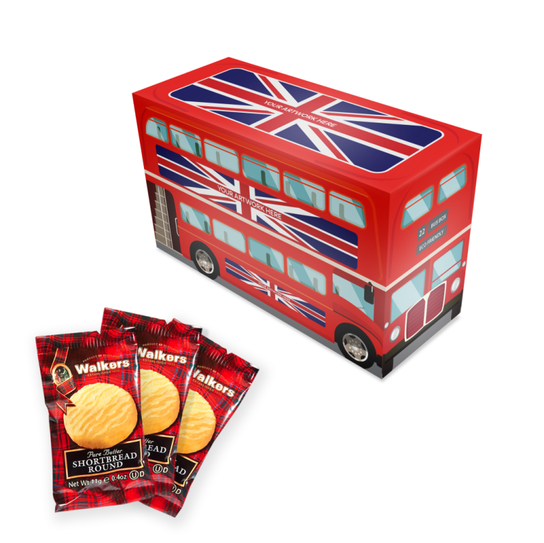 Eco Range - Eco Bus Box - Mini Shortbread Biscuits - X5