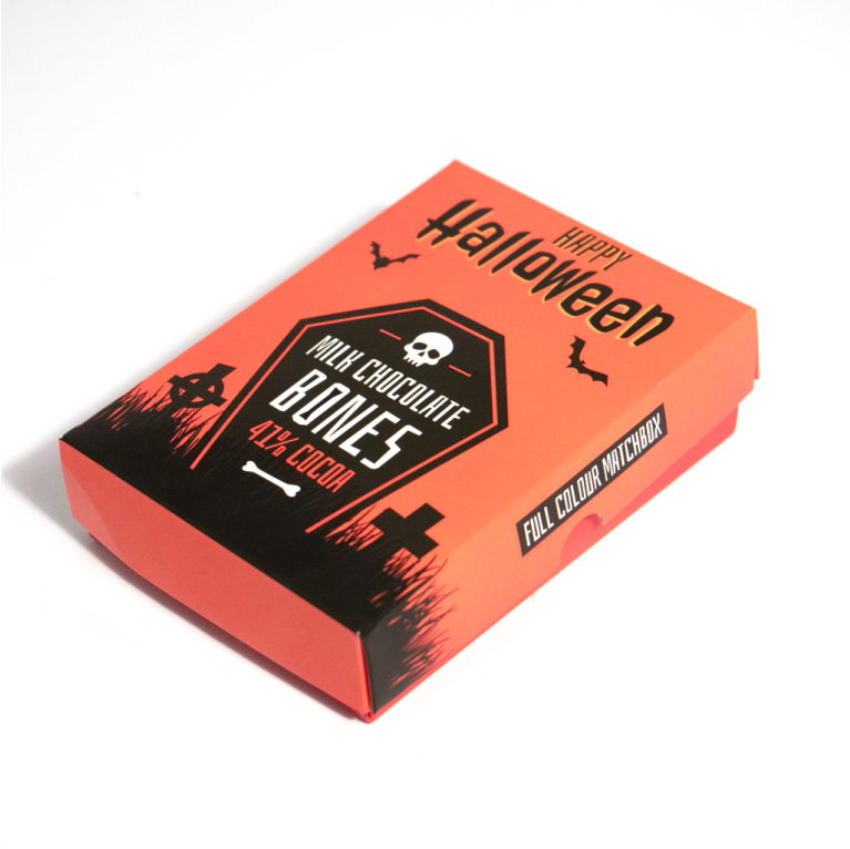 Halloween - Large Eco Matchbox - Milk Chocolate Bones