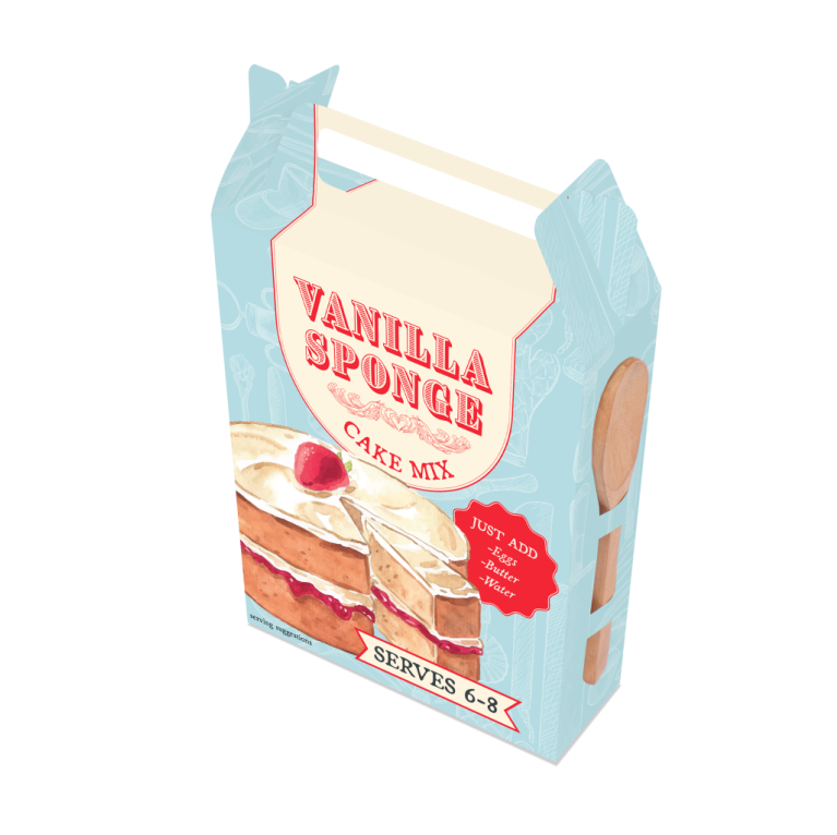 Cake Mix Box - Vanilla Sponge Cake Mix