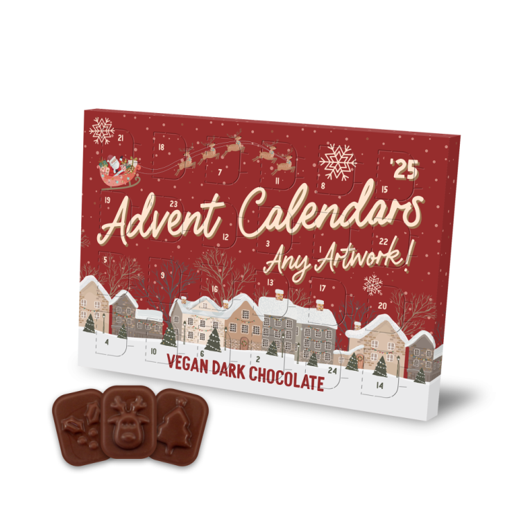 Mini Advent Calendar - Vegan Dark Chocolate - 71% Cocoa