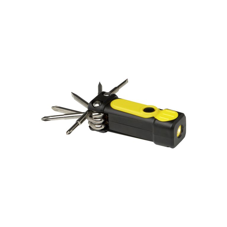 Octo 8-in-1 RCS recycled plastic screwdriver set with torch