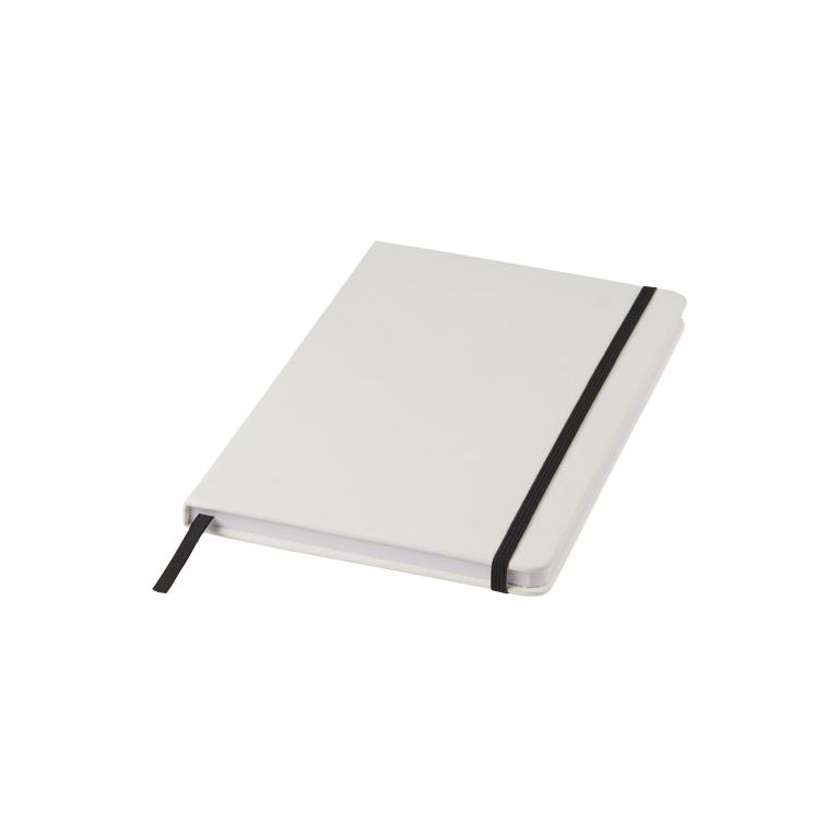 Spectrum A5 white notebook with coloured strap