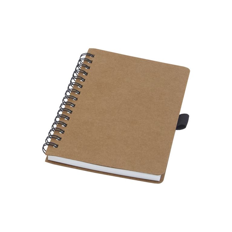 Cobble A6 wire-o recycled cardboard notebook with stone paper