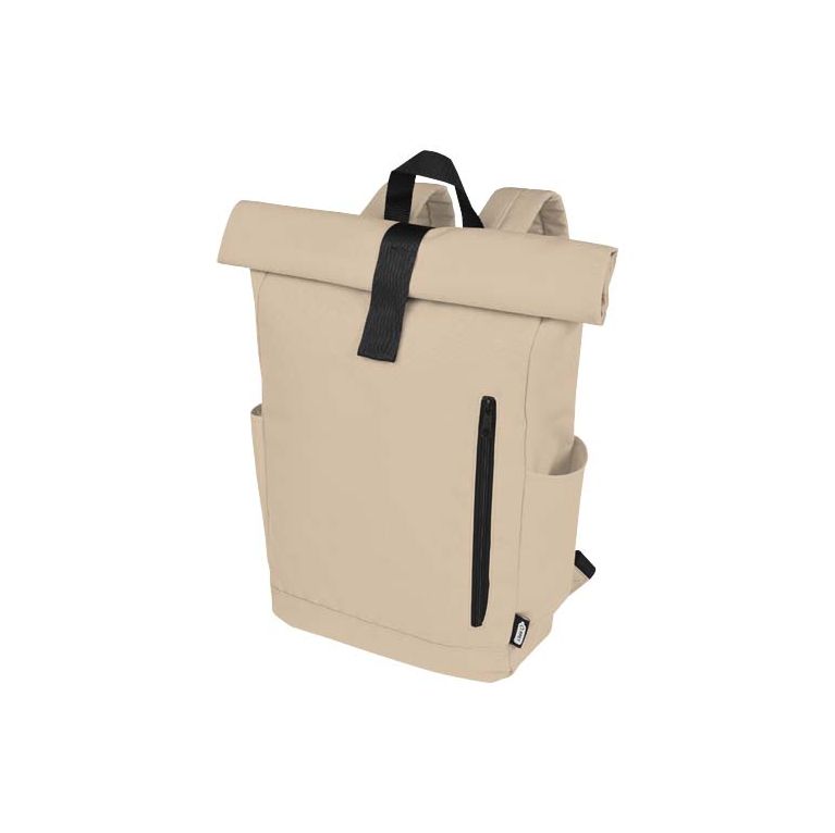 Byron 15.6" GRS RPET roll-top backpack 18L