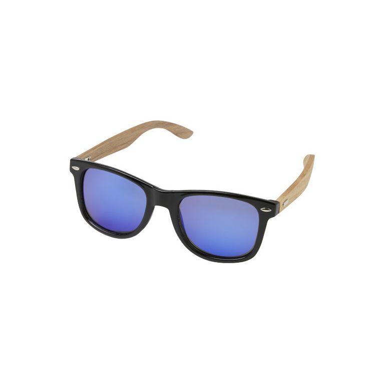 Hiru rPET/wood mirrored polarized sunglasses in gift box