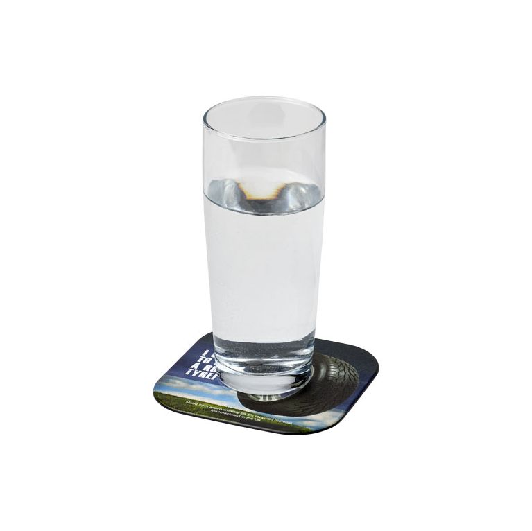 Brite-Mat® square coaster with tyre material