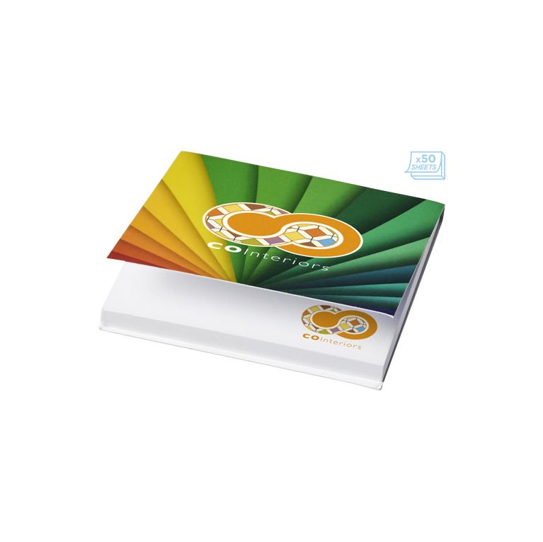 Sticky-Mate® soft cover squared sticky notes 75x75mm