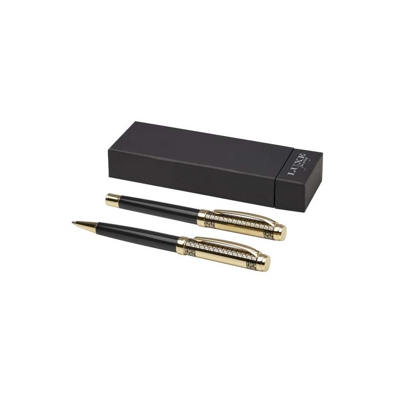 Legato ballpoint and rollerball pen set (blue ink)
