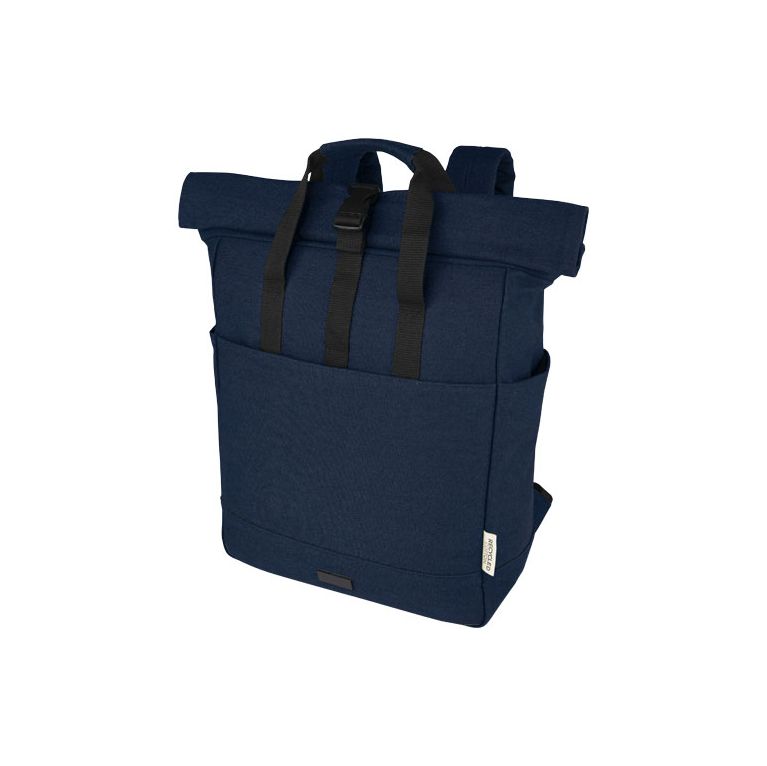 Joey 15” GRS recycled canvas rolltop laptop backpack 15L