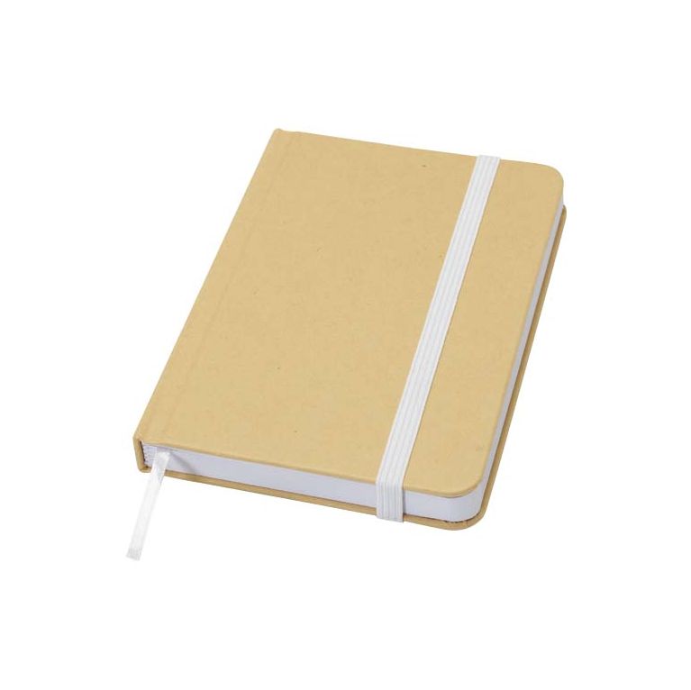 Reed A6 recycled hard cover notebook with plain pages