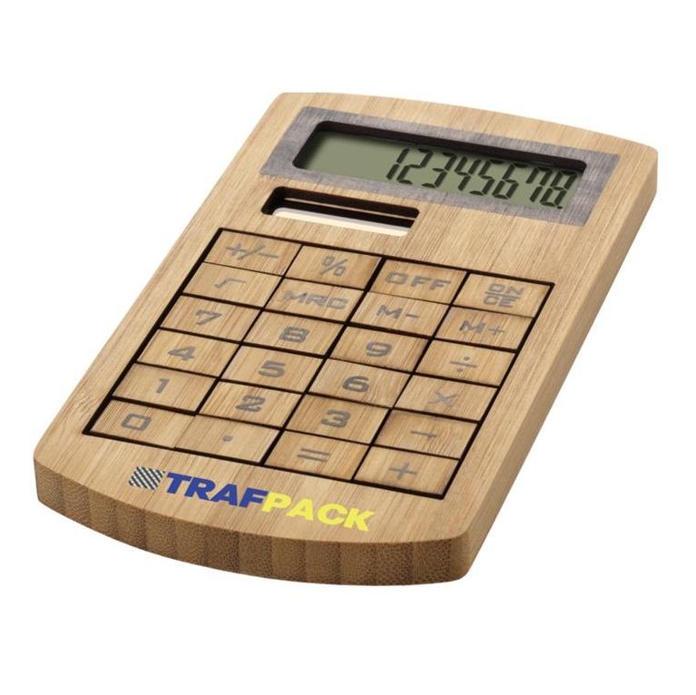 Bamboo Solar Powered Calculator