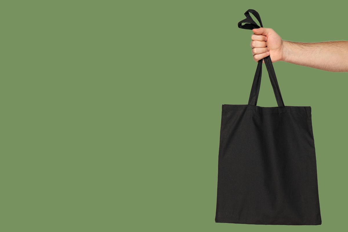 sustainable branded tote bag
